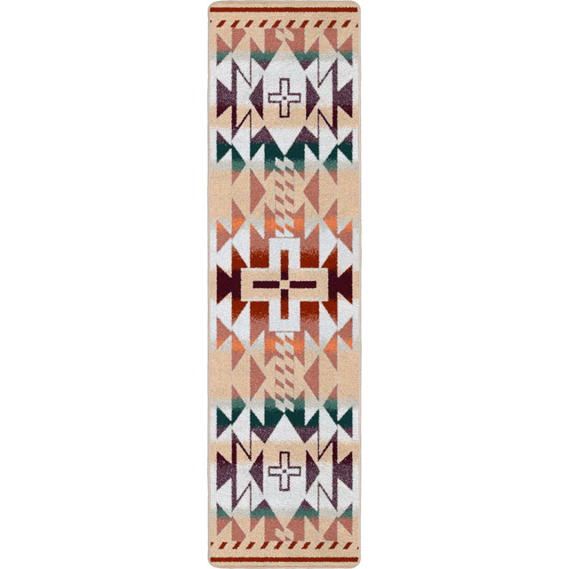 American Dakota Rustic Cross OKA Clay Rug