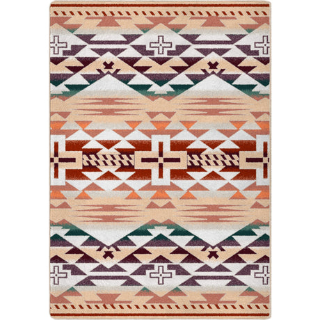 American Dakota Rustic Cross OKA Clay Rug