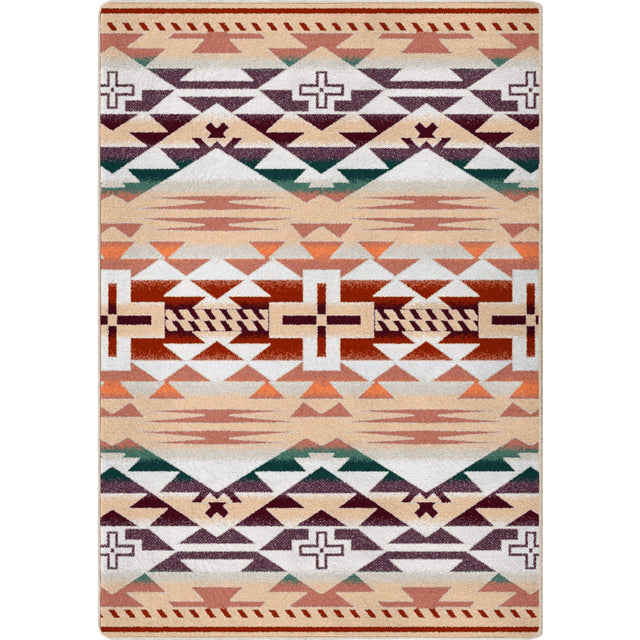 American Dakota Rustic Cross OKA Clay Rug