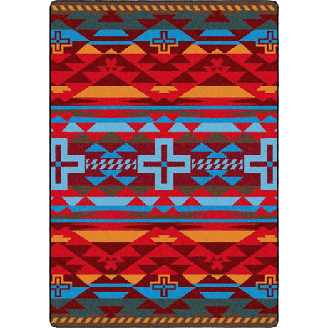 American Dakota Rustic Cross Sunset Rug
