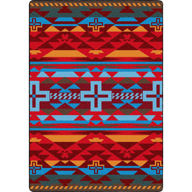American Dakota Rustic Cross Sunset Rug