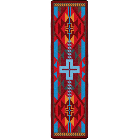 American Dakota Rustic Cross Sunset Rug