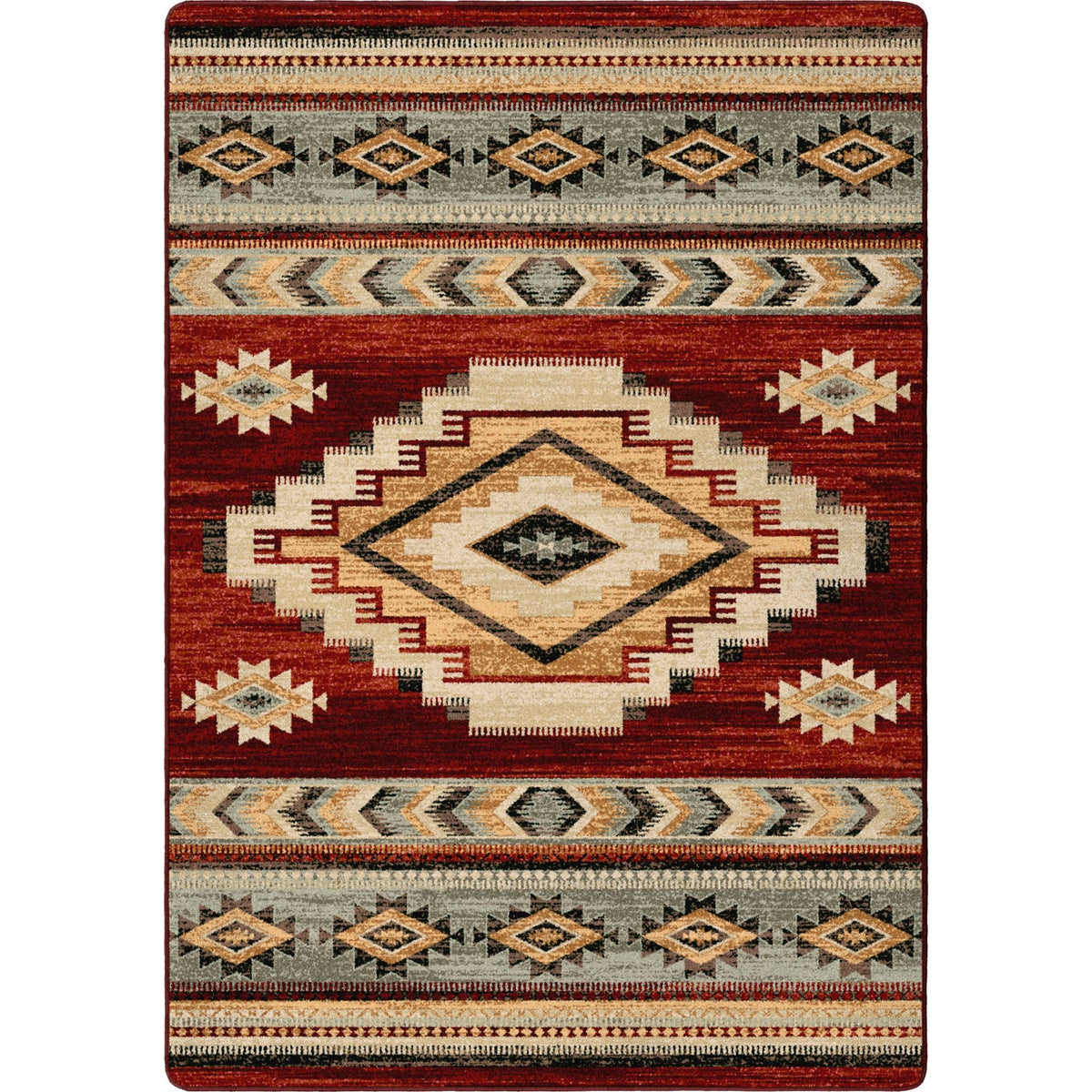 American Dakota Sacred Ground Garnet Rug - ZZAD0582GAR234