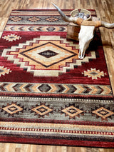American Dakota Sacred Ground Garnet Rug - ZZAD0582GAR234