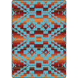 American Dakota Sacred Trail Red Burst Rug