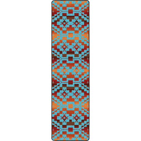 American Dakota Sacred Trail Red Burst Rug