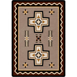 American Dakota Saint Cross Taupe Rug