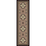 American Dakota Saint Cross Taupe Rug