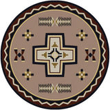American Dakota Saint Cross Taupe Rug