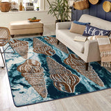 American Dakota Sally Sold Deep Seas Rug - 0466DSE234