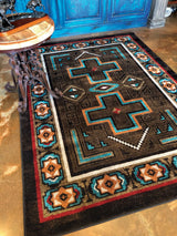 American Dakota Saw Tooth OKA Mojave Sunset Rug