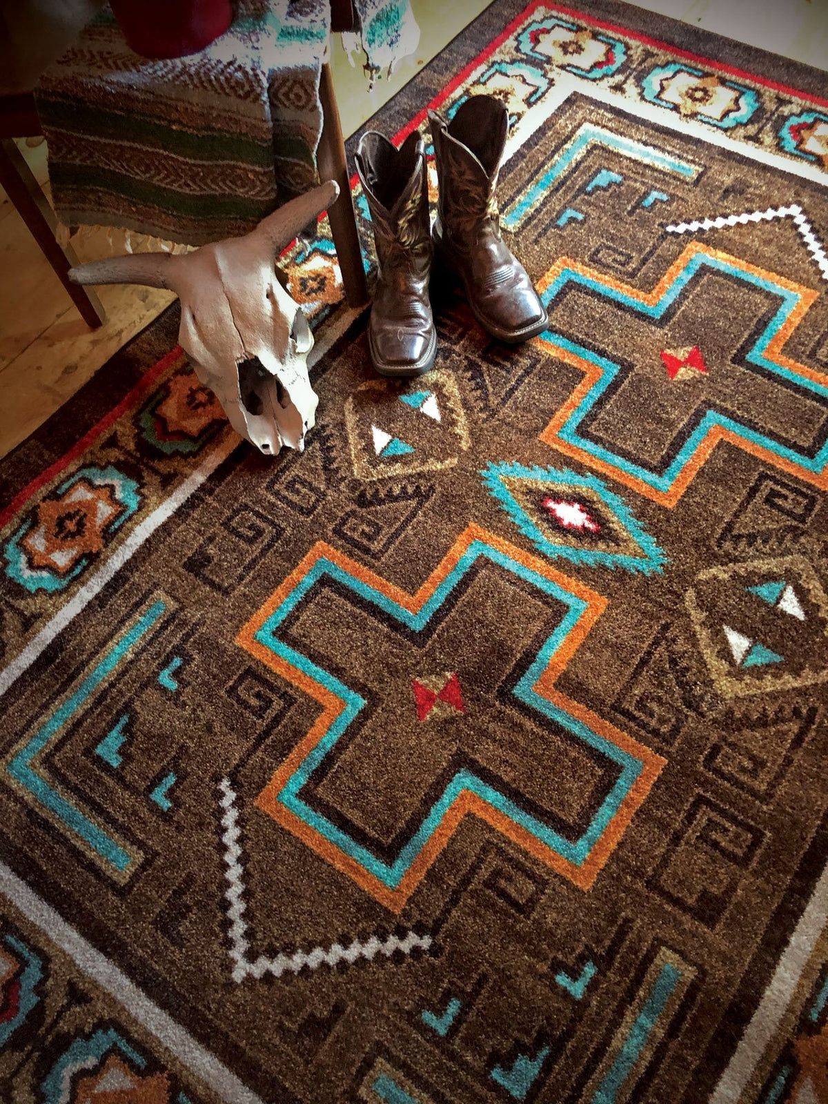 American Dakota Saw Tooth OKA Mojave Sunset Rug