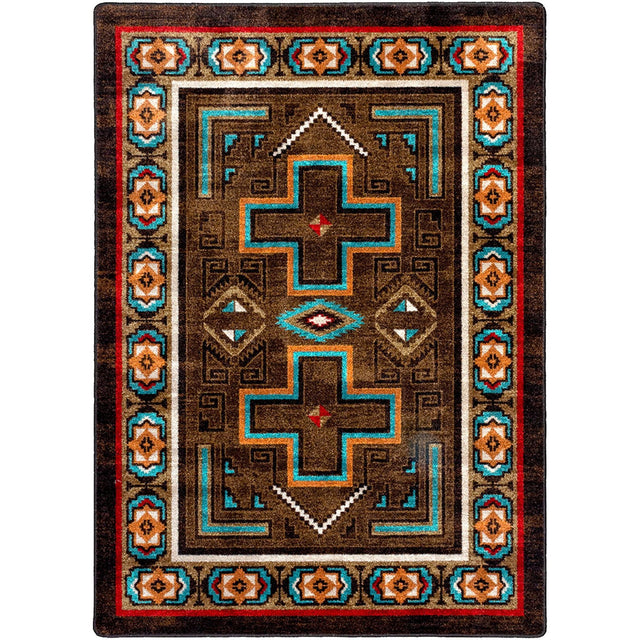 American Dakota Saw Tooth OKA Mojave Sunset Rug