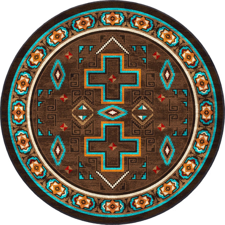 American Dakota Saw Tooth OKA Mojave Sunset Rug