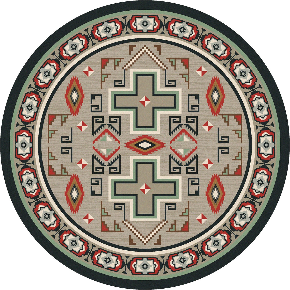 American Dakota Saw Tooth Raincloud Rug