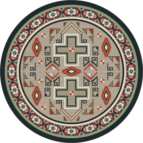 American Dakota Saw Tooth Raincloud Rug
