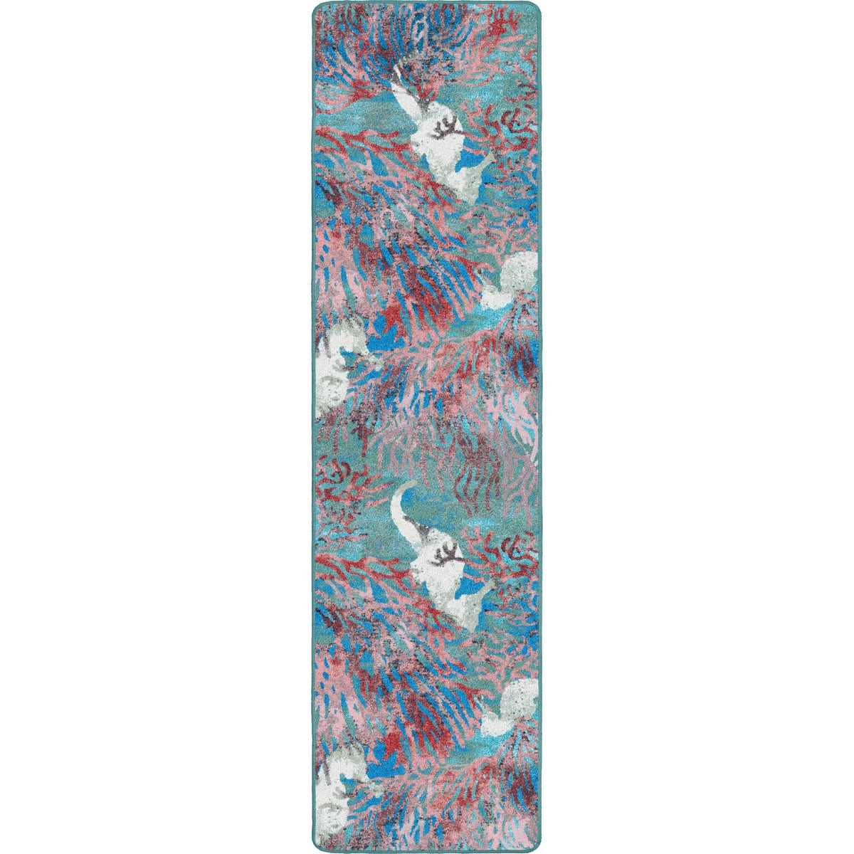 American Dakota Sea Horse Aqua Rug - 0343AQU234