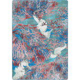 American Dakota Sea Horse Aqua Rug - 0343AQU234