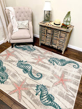 American Dakota Seaweed Seahorse Mineral Rug - 0470MIN234