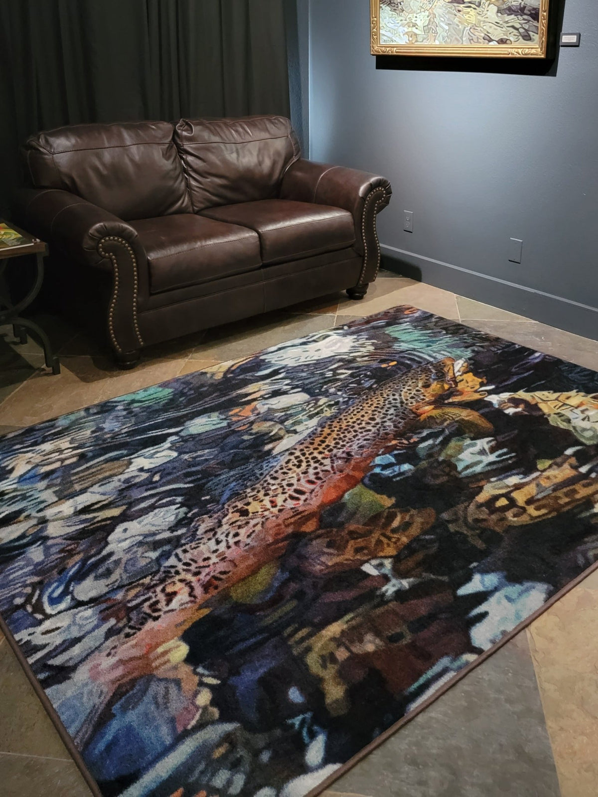 American Dakota Secluded Water Series Paint Rug - -