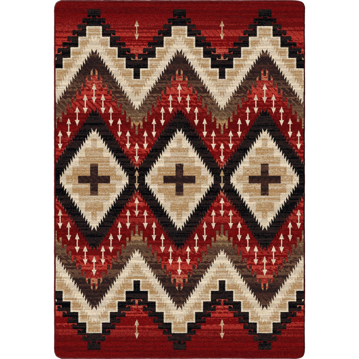 American Dakota Seeker Fire Brick Rug - 0761FBK234