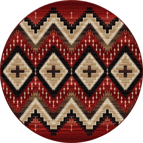 American Dakota Seeker Fire Brick Rug - 0761FBK234