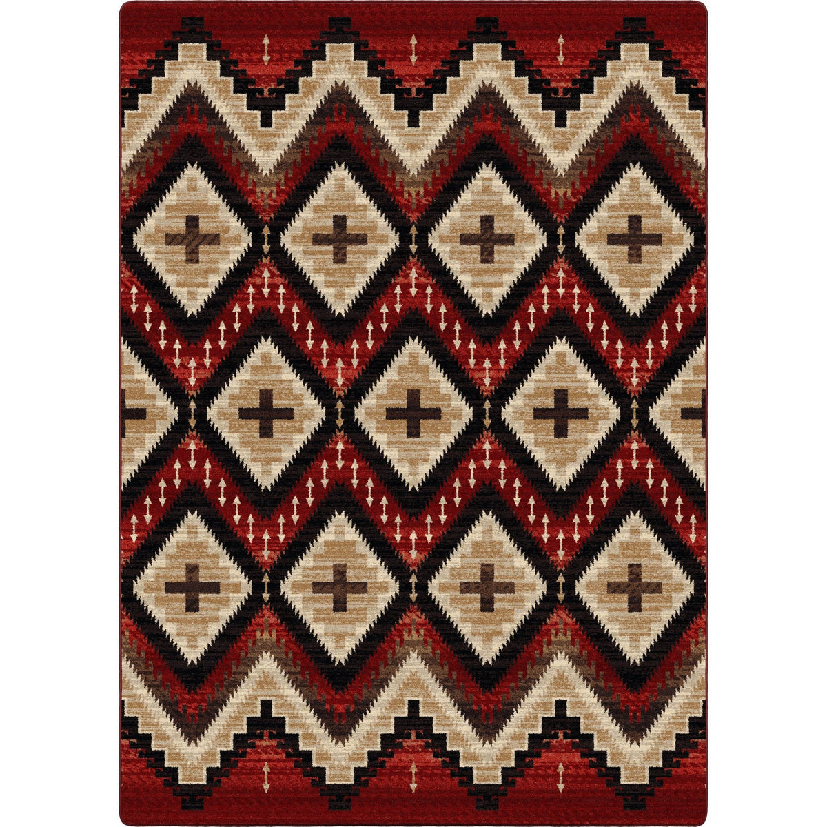 American Dakota Seeker Fire Brick Rug - 0761FBK234