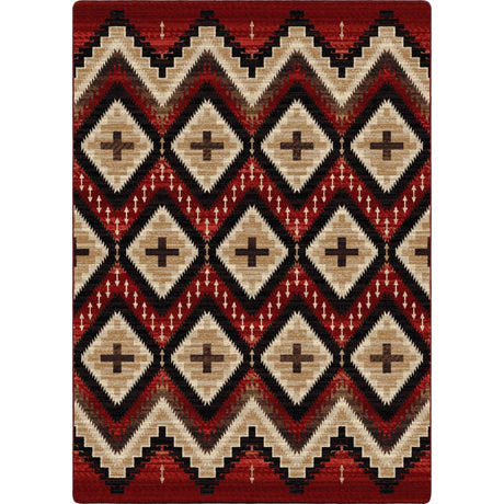 American Dakota Seeker Fire Brick Rug - 0761FBK234