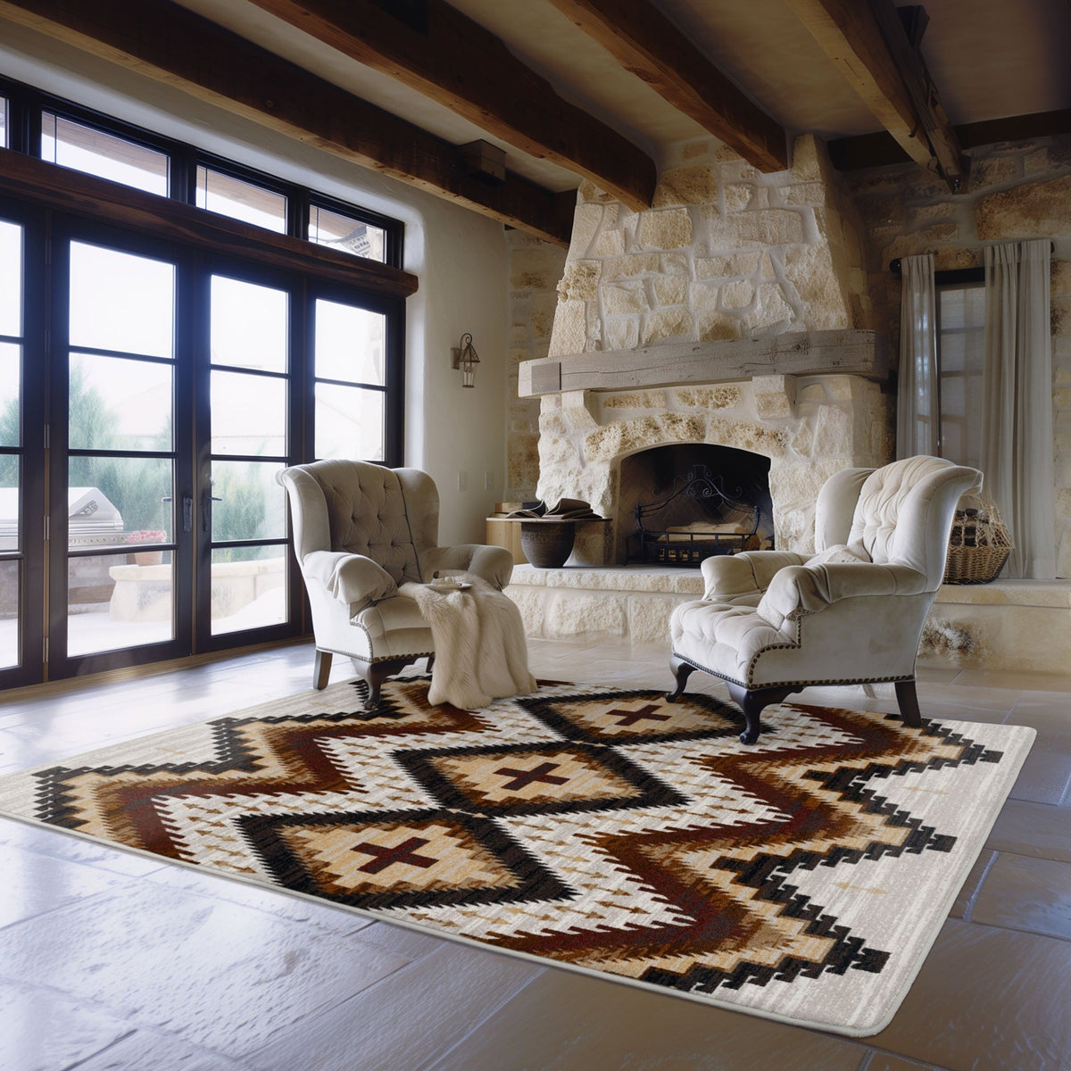 American Dakota Seeker Flaxen Rug - 0761FLX234