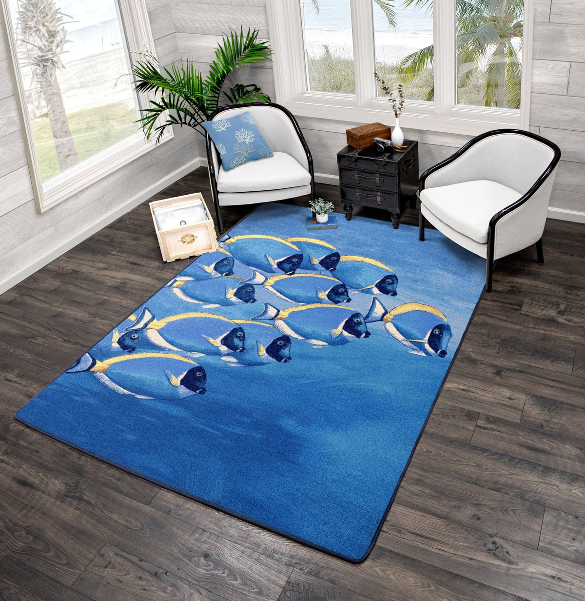 American Dakota Serenely Beautiful Ocean Blue Rug - 0145OCB234