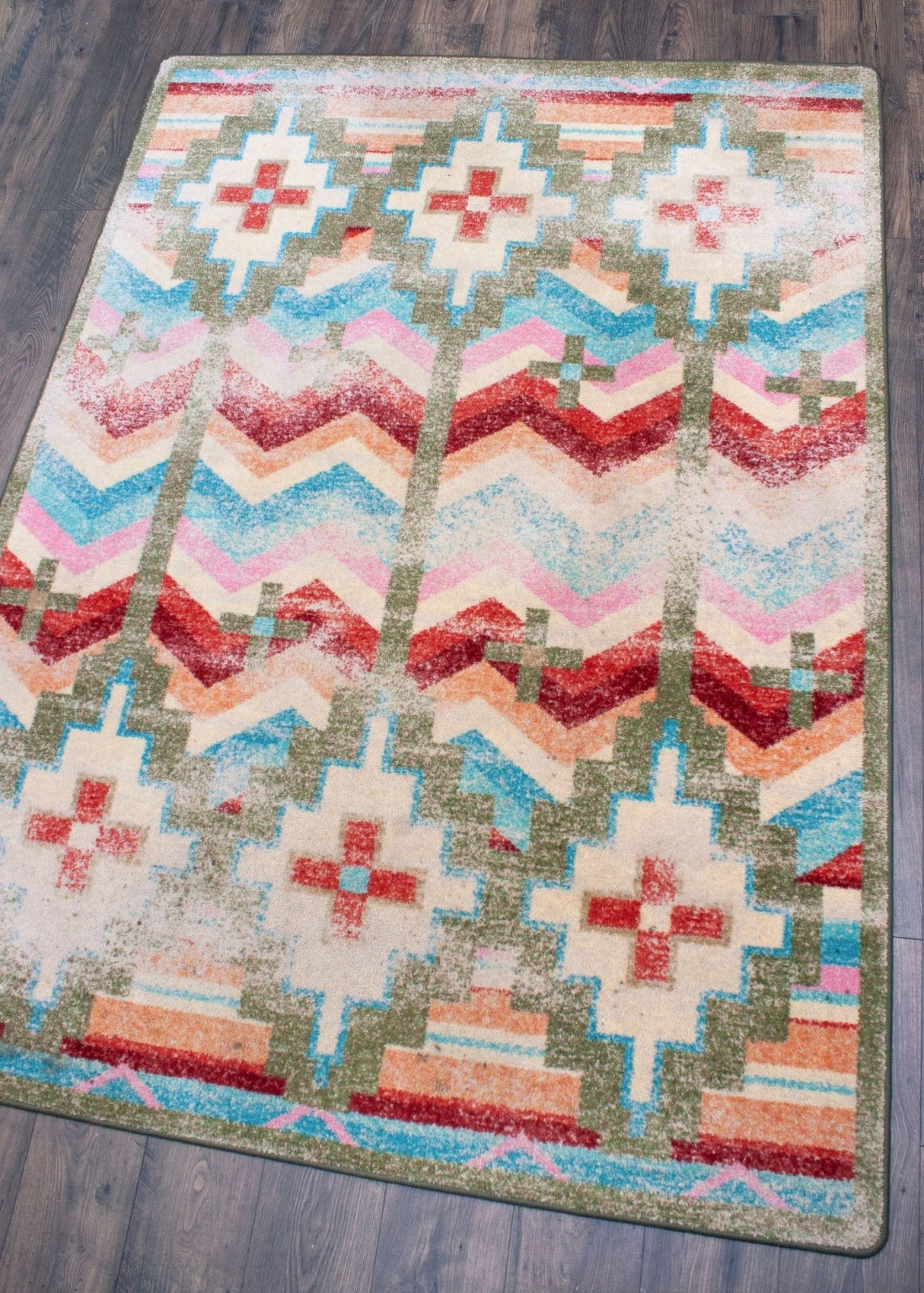 American Dakota Shake Your Shawl Distressed Bright Rug