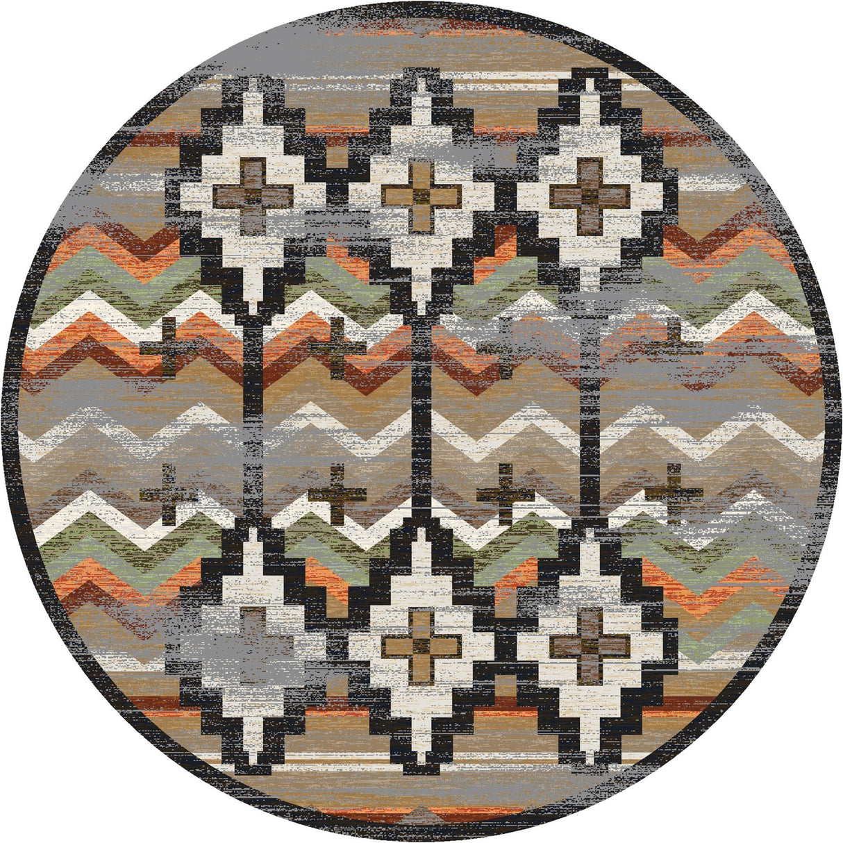 American Dakota Shake Your Shawl Distressed Harvest Rug