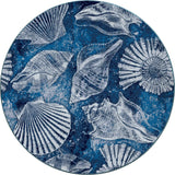 American Dakota Shell Island Ultramarine Rug - 0372UMR234