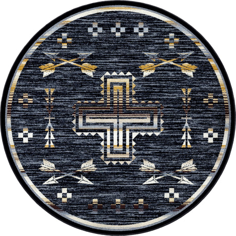 American Dakota Shoot Me Straight Natural Rug