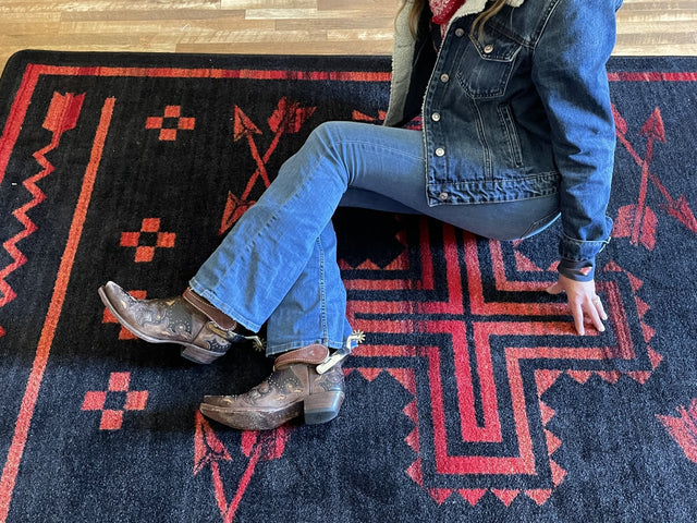 American Dakota Shoot Me Straight Power Red Rug