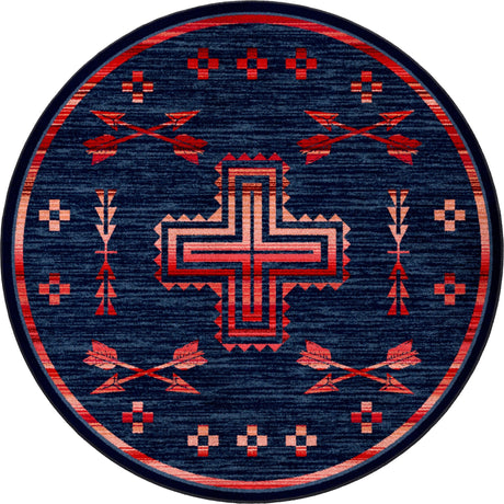 American Dakota Shoot Me Straight Power Red Rug
