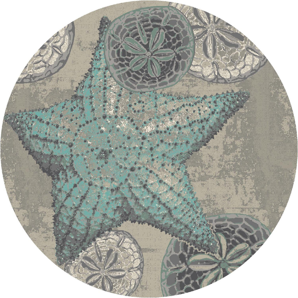 American Dakota Shore Thing Ocean Blue Rug - 0392OCB234