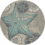 American Dakota Shore Thing Ocean Blue Rug - 0392OCB234