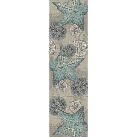 American Dakota Shore Thing Ocean Blue Rug - 0392OCB234