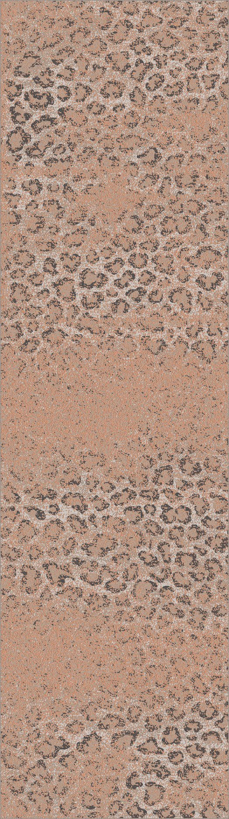 American Dakota Snow Leopard Distressed Blush Rug - 0406DSB234