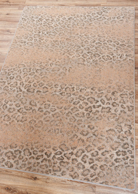 American Dakota Snow Leopard Distressed Blush Rug - 0406DSB234