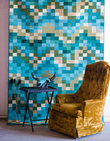 American Dakota Spa Tiles Aqua Rug - 0198AQU234