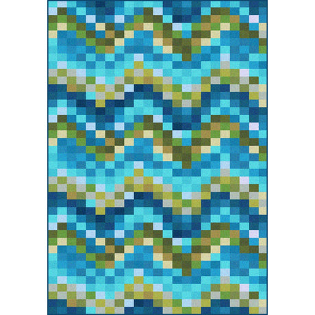 American Dakota Spa Tiles Aqua Rug - 0198AQU234
