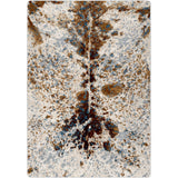 American Dakota Splatter Cowhide Denim Rug
