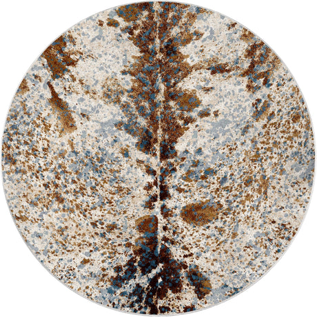 American Dakota Splatter Cowhide Denim Rug