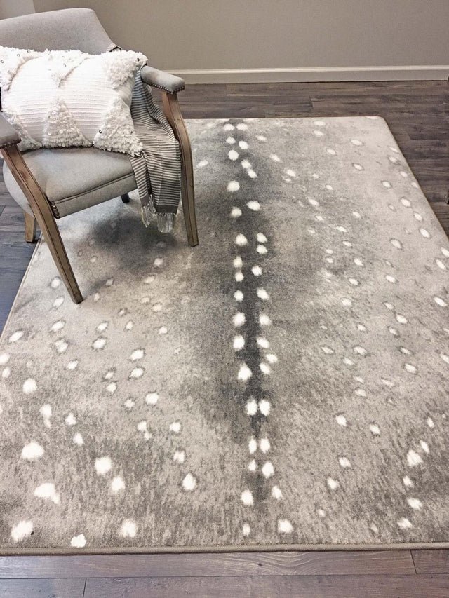 American Dakota Spotted Hide Oatmeal Hint of Gray Rug - 0361GRY234