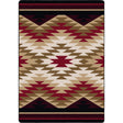 American Dakota Starburst Red Rug