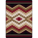 American Dakota Starburst Red Rug