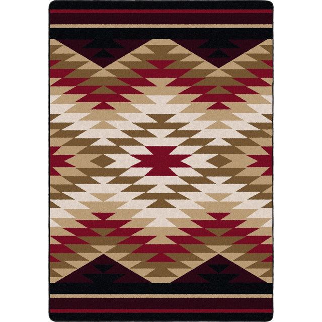 American Dakota Starburst Red Rug