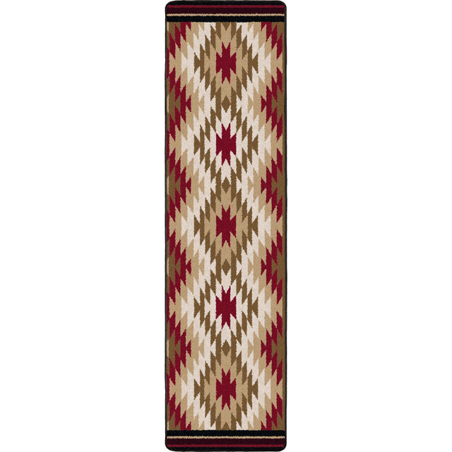 American Dakota Starburst Red Rug